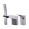 Alfi Brand Brushed Nickel Deck Mount 3 Hole Tub Filler & Shower Head AB2464-BN - alternate 3